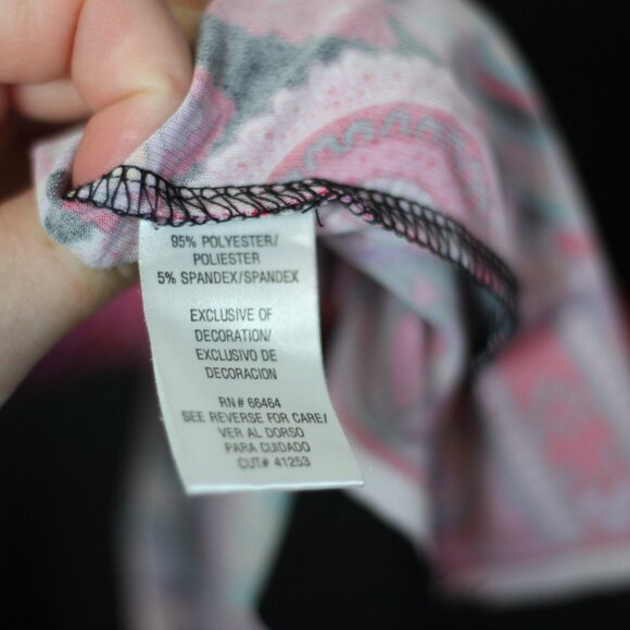 Sandra Darren Sleeveless V-Neck Poly Fitted Bodice Women's Size 16 - Picture 5 of 7